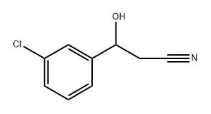 3-(3-chlorophenyl)-3-hydroxypropanenitrile Structure