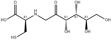 N-(1-Deoxy-D-fructos-1-yl)-L-cysteine Structure