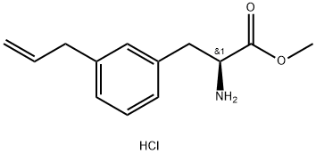 methyl (2S)-2-amino-3-[3-(prop-2-en-1-yl)phenyl]propano ate hydrochloride Structure