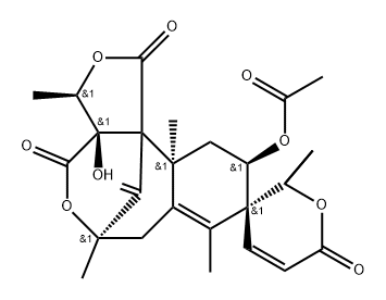 5β-Acetoxy-17-de(acetoxy)austin Structure