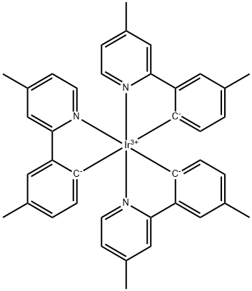 Ir[p-Me(Me)-ppy]3 Structure