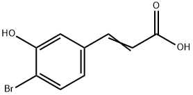 4-Bromo-3-hydroxycinnamic acid Structure