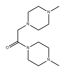 Piperazine, 1-methyl-4-[(4-methyl-1-piperazinyl)acetyl]- (5CI) Structure