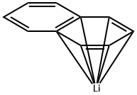 Lithium, [(1,2,3,4,4a,8a-η)-naphthalene]- Structure
