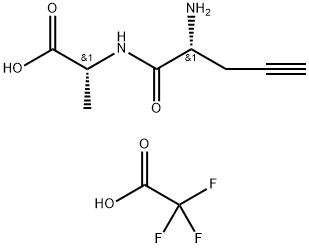 D-Alanine, 4,4,5,5-tetradehydro-D-norvalyl-, 2,2,2-trifluoroacetate (1:1) Structure
