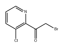 2-bromo-1-(3-chloropyridin-2-yl)ethan-1-one Structure