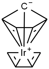 Iridium, eta4-1,3-butadiene-eta5-cyclopentadienyl- Structure