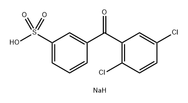 sodium 3-(2,5-dichlorobenzoyl)benzenesulfonate Structure