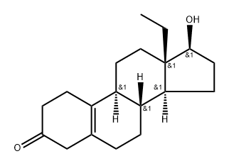 13-ethyl-17β-hydroxygona-5(10)-en-3-one Structure