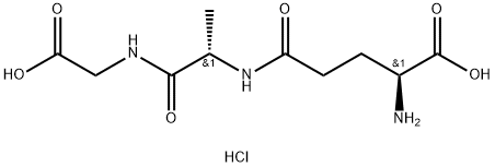 Glycine, L-γ-glutamyl-L-alanyl-, hydrochloride (1:1) Structure