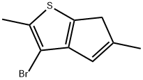 3-bromo-2,5-dimethyl-6H-cyclopenta[b]thiophene Structure