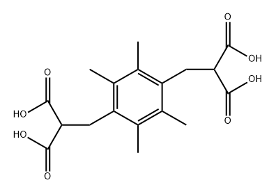 1,4-Benzenedipropanoic acid, α1,α4-dicarboxy-2,3,5,6-tetramethyl- Structure