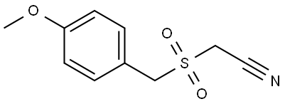 2-[[(4-Methoxyphenyl)methyl]sulfonyl]acetonitrile Structure
