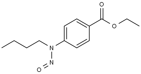 ethyl 4-(butyl(nitroso)amino)benzoate Structure