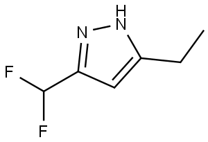 3-(Difluoromethyl)-5-ethyl-1H-pyrazole Structure