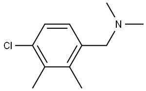 4-Chloro-N,N,2,3-tetramethylbenzenemethanamine Structure