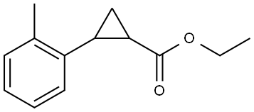 Cyclopropanecarboxylic acid, 2-(2-methylphenyl)-, ethyl ester Structure