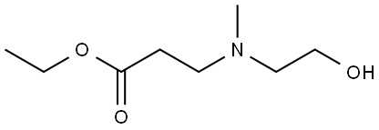 β-Alanine, N-(2-hydroxyethyl)-N-methyl-, ethyl ester Structure