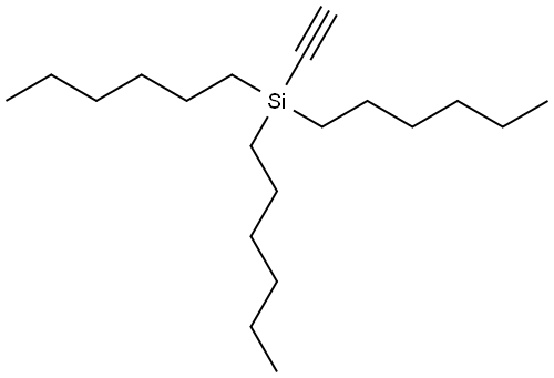 Tri-n-hexylsilylacetylene Structure