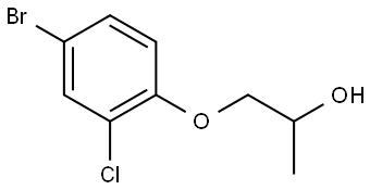 2-Propanol, 1-(4-bromo-2-chlorophenoxy)- Structure