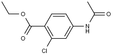 Ethyl 4-(acetylamino)-2-chlorobenzoate Structure