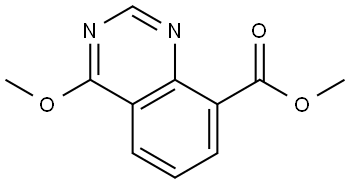 Methyl 4-methoxy-8-quinazolinecarboxylate Structure