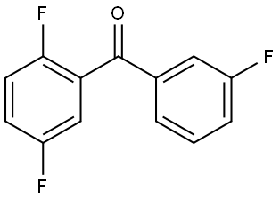 Methanone, (2,5-difluorophenyl)(3-fluorophenyl)- Structure
