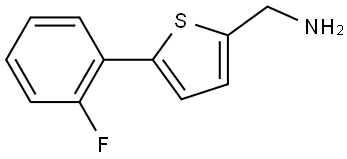 5-(2-Fluorophenyl)-2-thiophenemethanamine Structure