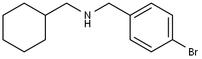 1-(4-bromophenyl)-N-(cyclohexylmethyl)methanamine Structure
