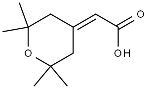 2-(2,2,6,6-Tetramethyltetrahydro-4H-pyran-4-ylidene)acetic acid Structure