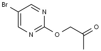 2-Propanone, 1-[(5-bromo-2-pyrimidinyl)oxy]- Structure