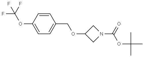 tert-butyl 3-((4-(trifluoromethoxy)benzyl)oxy)azetidine-1-carboxylate Structure
