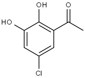 1-(5-Chloro-2,3-dihydroxyphenyl)ethan-1-one Structure