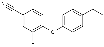 4-(4-Ethylphenoxy)-3-fluorobenzonitrile Structure