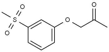 1-[3-(Methylsulfonyl)phenoxy]-2-propanone Structure