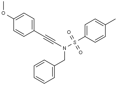 N-benzyl-N-((4-methoxyphenyl)ethynyl)-4-methylbenzenesulfonamide Structure