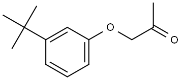 1-[3-(1,1-Dimethylethyl)phenoxy]-2-propanone Structure