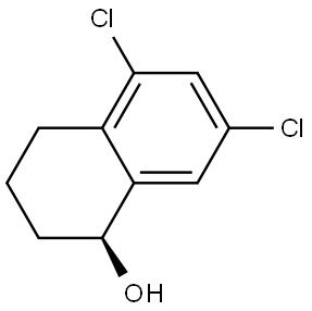 (S)-5,7-dichloro-1,2,3,4-tetrahydronaphthalen-1-ol Structure