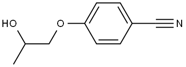 4-(2-Hydroxypropoxy)benzonitrile Structure