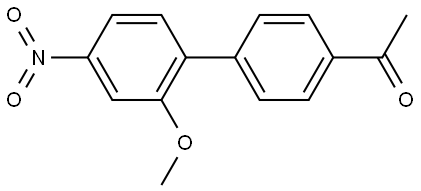 1-(2'-Methoxy-4'-nitro[1,1'-biphenyl]-4-yl)ethanone Structure