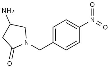 4-amino-1-(4-nitrobenzyl)pyrrolidin-2-one Structure