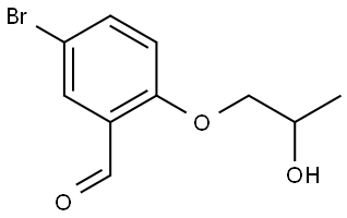 5-Bromo-2-(2-hydroxypropoxy)benzaldehyde Structure