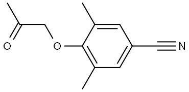 3,5-Dimethyl-4-(2-oxopropoxy)benzonitrile Structure