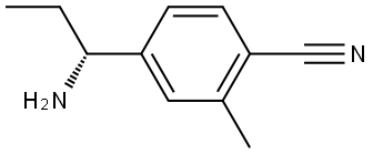 4-((1R)-1-AMINOPROPYL)-2-METHYLBENZENECARBONITRILE Structure