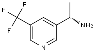 (1S)-1-[5-(TRIFLUOROMETHYL)(3-PYRIDYL)]ETHYLAMINE Structure