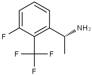 (1R)-1-[3-FLUORO-2-(TRIFLUOROMETHYL)PHENYL]ETHAN-1-AMINE Structure