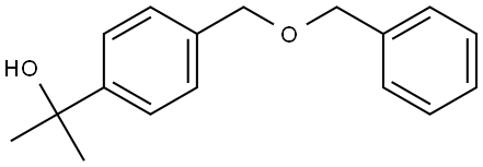 α,α-Dimethyl-4-[(phenylmethoxy)methyl]benzenemethanol Structure