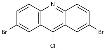 Acridine, 2,7-dibromo-9-chloro- Structure