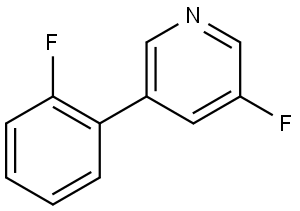 3-Fluoro-5-(2-fluorophenyl)pyridine Structure