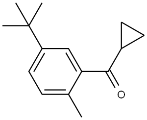 Cyclopropyl[5-(1,1-dimethylethyl)-2-methylphenyl]methanone Structure
